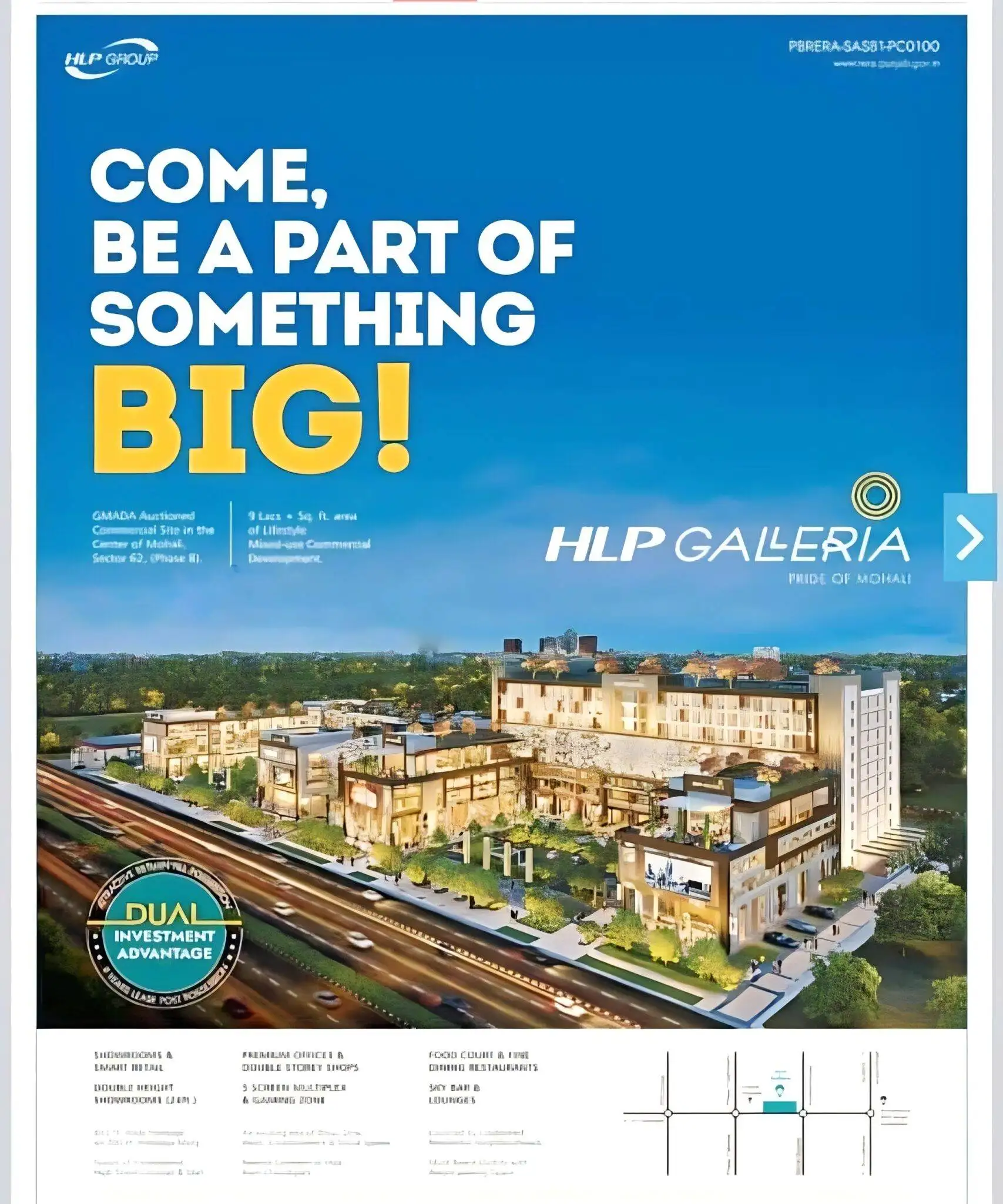 HLP Galleria (Commercial Property in Mohali) BANNER