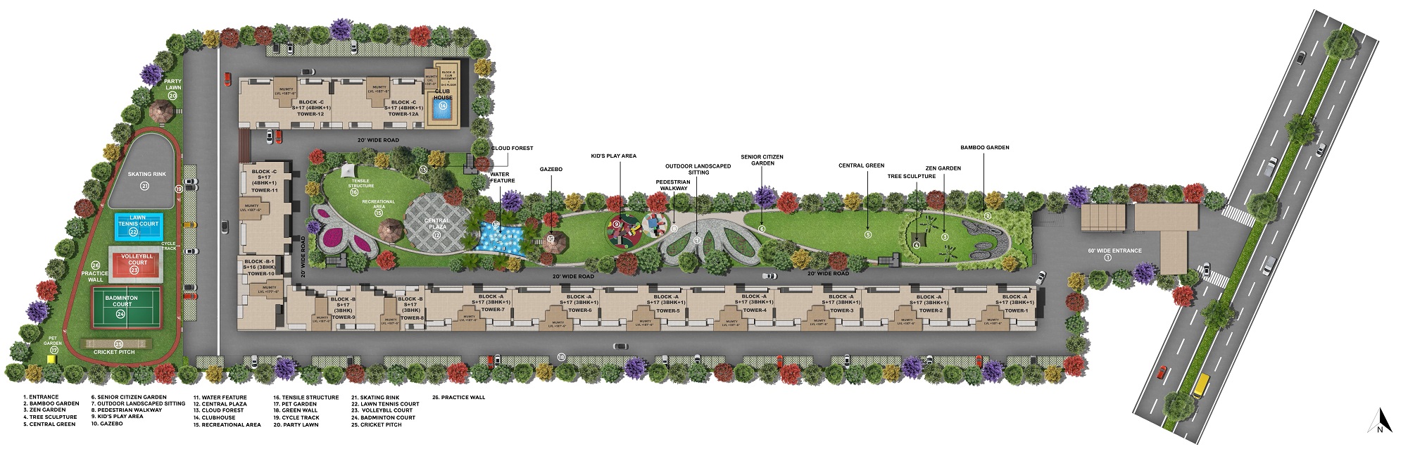 The ananta aspire (Property in Zirakpur) master plan