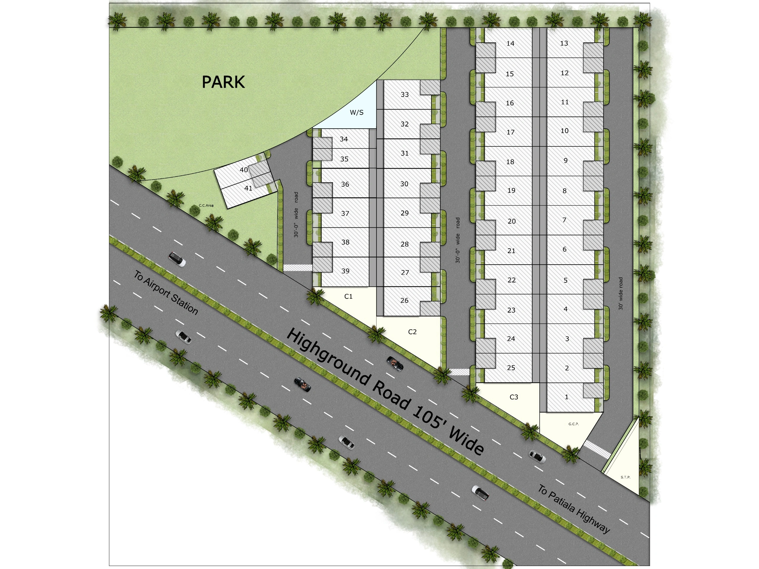Highland Luxuria Siteplan